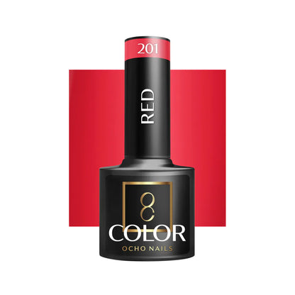 Cor Verniz Gel OCHO NAILS Hybrid red 201 -5 g