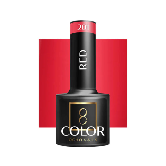 Cor Verniz Gel OCHO NAILS Hybrid red 201 -5 g
