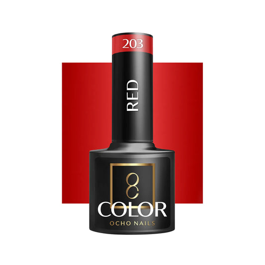 Cor Verniz gel OCHO NAILS Hybrid red 203 -5 g