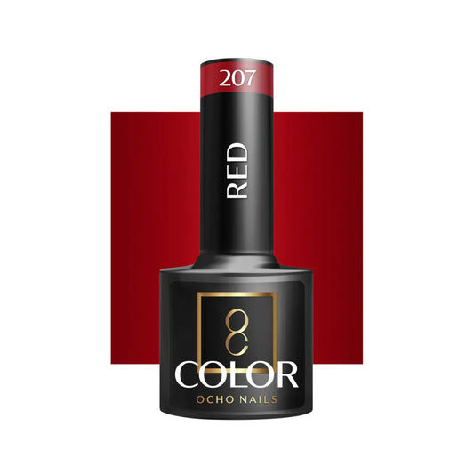 Cor Verniz Gel OCHO NAILS Hybrid nail polish red 207 -5 g