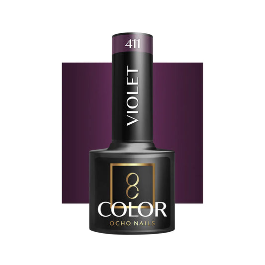 Cor Verniz gel OCHO NAILS Hybrid violet 411 -5 g