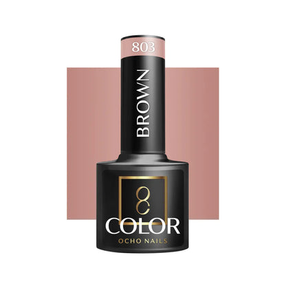 Cor Verniz Gel OCHO NAILS Hybrid brown 803 -5 g