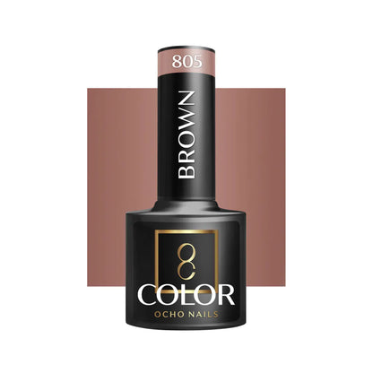 Cor verniz gel OCHO NAILS Hybrid brown 805 -5 g