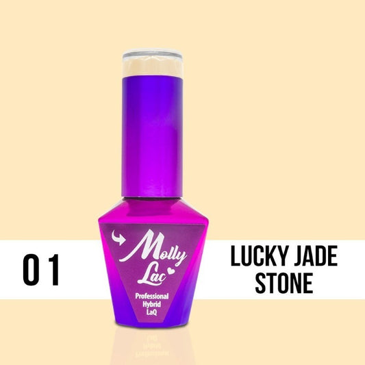 Esmalte semipermanente Molly Lac Lucky Jade Stone 10 ml 01