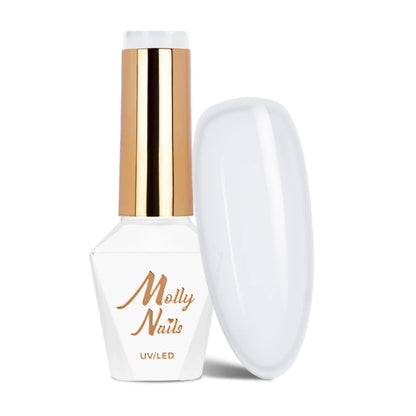 Verniz Gel Molly Lac Bege Branco 8gr cor 131 Hema di-Hema Free