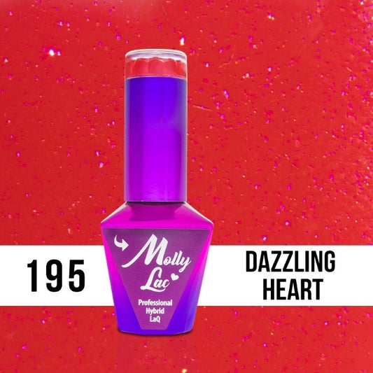 Verniz Gel Molly Lac Dazzling Heart 10 ml cor 195