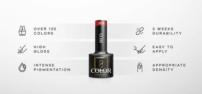 Cor Verniz gel OCHO NAILS Hybrid pink 305 -5 g
