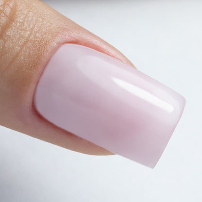 Base de borracha de fibra Molly Lac Angel Pink Hema-Di Hema Free 10 ml.