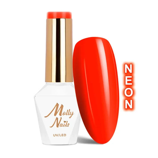 Cor Verniz gel Molly Lac Dark Orange 8 gr. nº 73