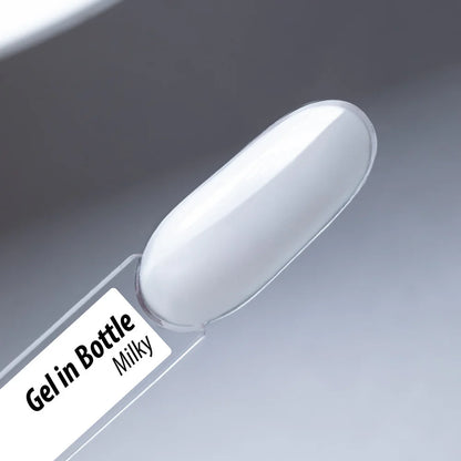 Gel para unhas Molly Nails em frasco, cor Milky Pro Salon, 15 g. Livre de HEMA/Di-HEMA