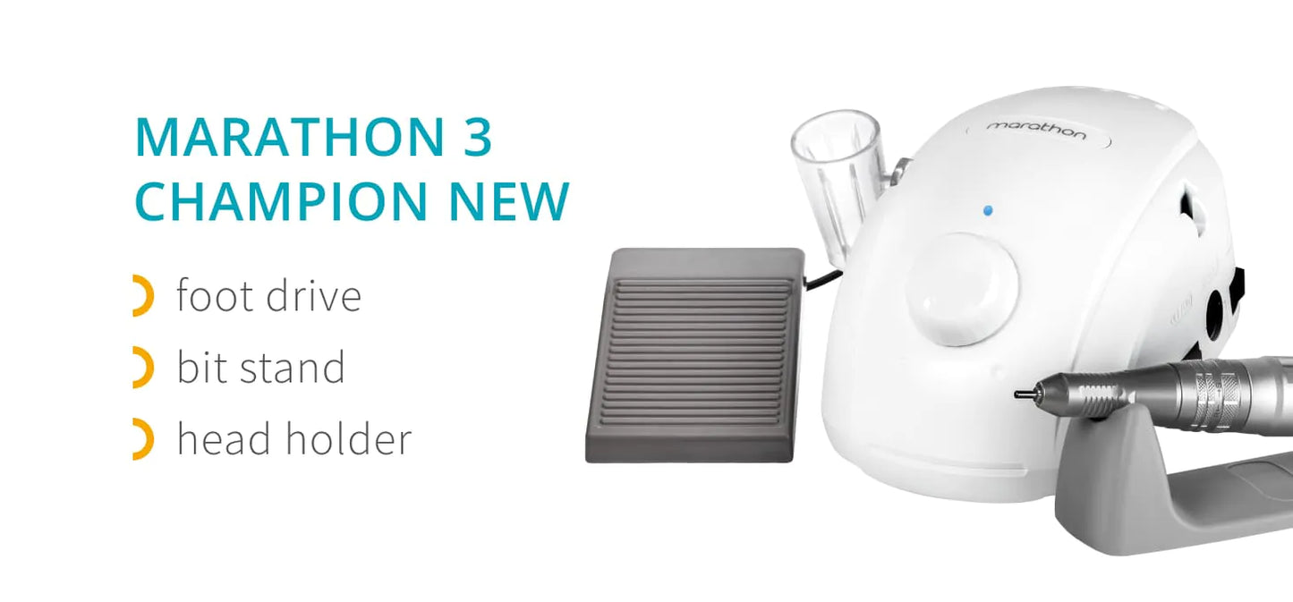 Broca Marathon 3 Champion NEW Nail Drill White + H200