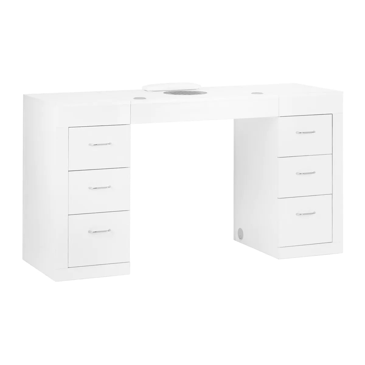 Mesa para manicure branca com aspirador