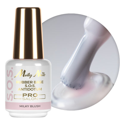 BASE RUBBER  S.O.S MOLLY NAILS Milky Blush 15g