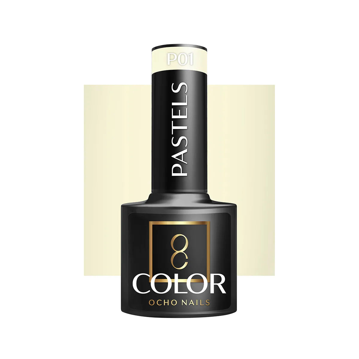 Verniz Gel híbrido OCHO NAILS em tons pastel P01 - 5 g