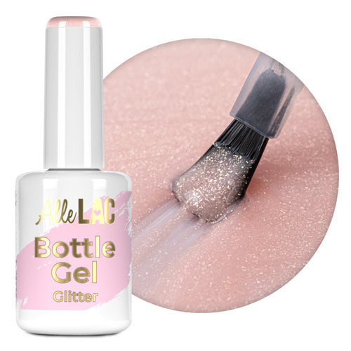 Gel in Bottle Glitter AlleLac Nude Glimmer 15g