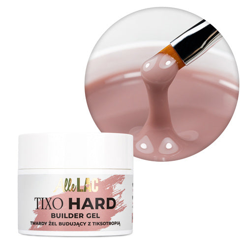 Gel de construção com Thixotropy AlleLac Tixo Hard Builder Gel Natural Nude 45g