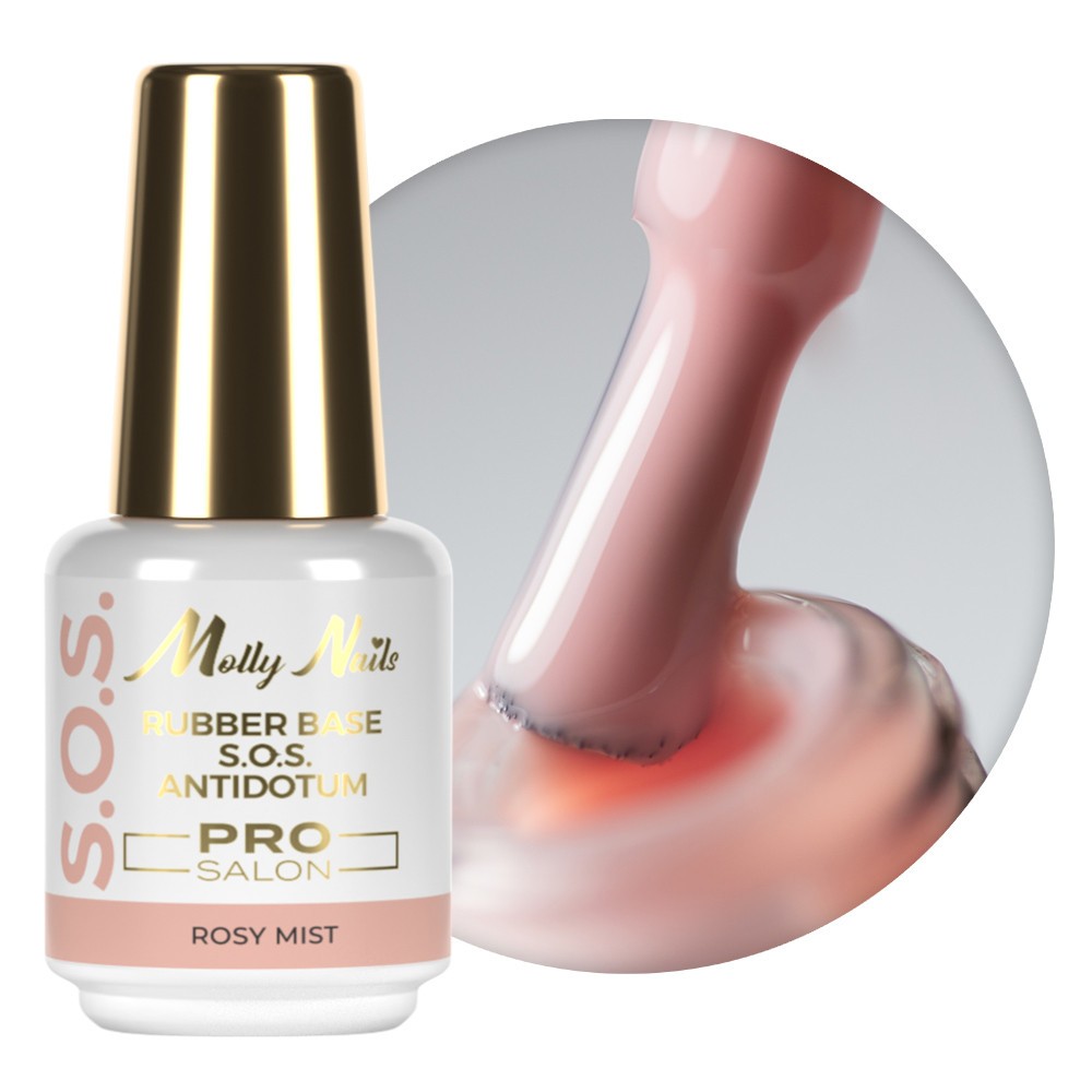 S.O.S. Base Rosy Mist Rubber base  Salão Antidotum Pro